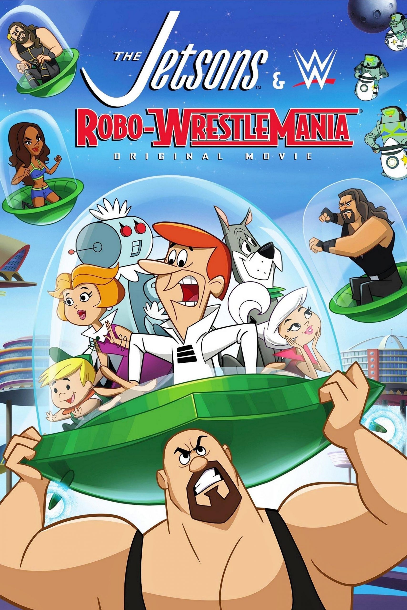 دانلود انیمیشن The Jetsons and WWE: Robo-WrestleMania 2017 با دوبله فارسی